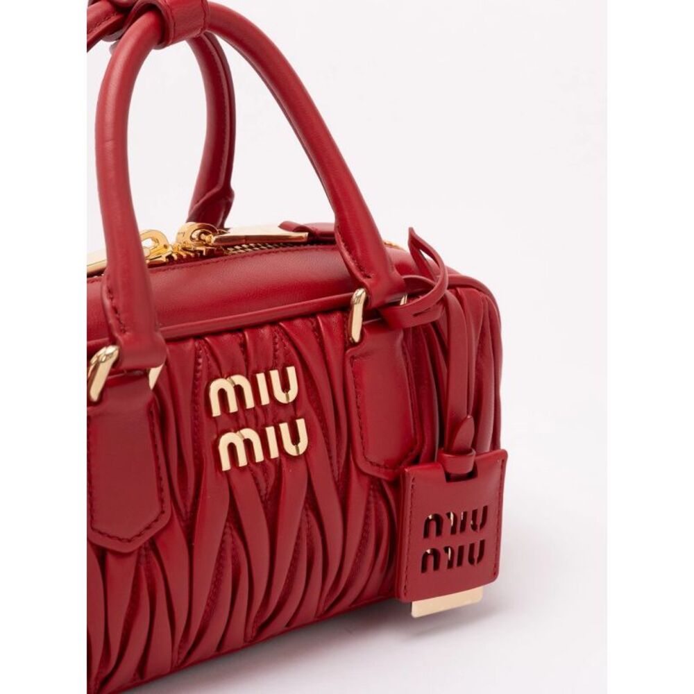 Miu Miu Women `Arcadie` Matelassé Nappa Leather Bag - Picture 4 of 6
